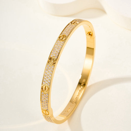 ¡®Glow Jewelry¡¯LOVE BRACELET 4.8MM DIAMOND-PAVED