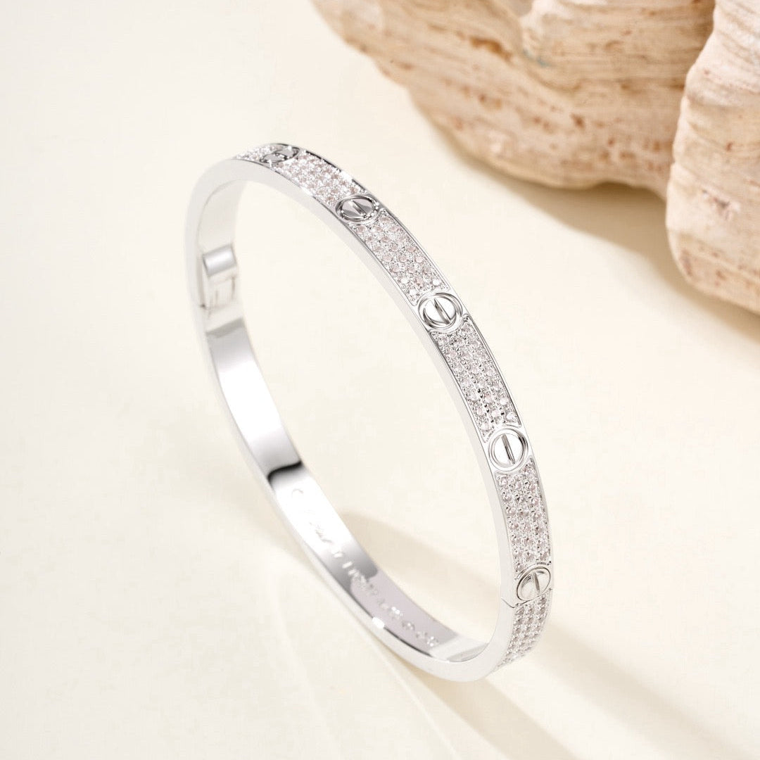 ¡®Glow Jewelry¡¯LOVE BRACELET 4.8MM DIAMOND-PAVED