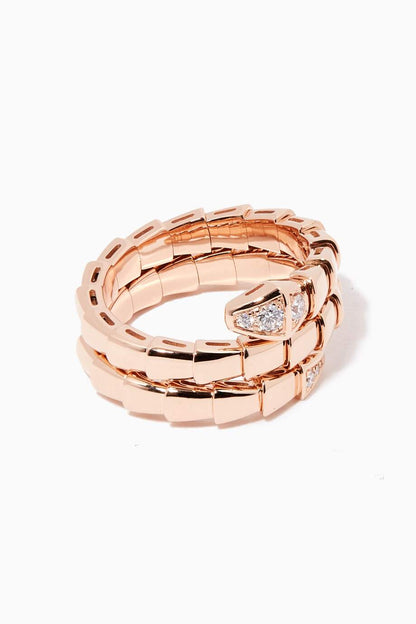 [Glow Jewelry]SERPENTS DOUBLE ROW DIAMOND RING
