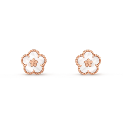 ¡®Glow Jewelry¡¯LUCKY PINK GOLD WHITE MOP EARRINGS