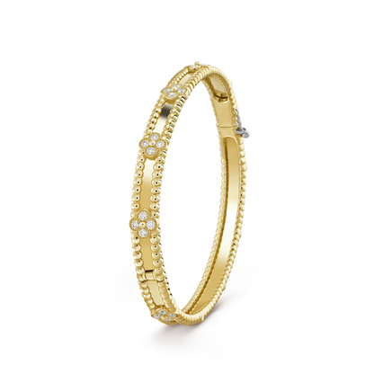 ¡®Glow Jewelry¡¯CLOVER BRACELET 4MM DIAMONDS