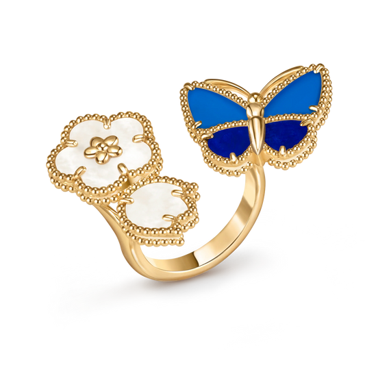 [Glow Jewelry] 2026 NEW MODEL SPRING LUCKY 3 MOTIF GOLD RING