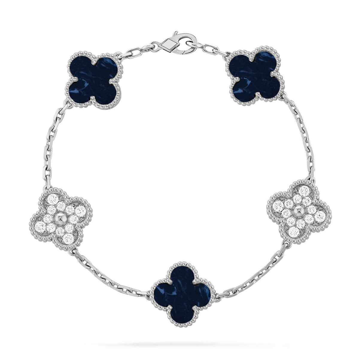 [Glow Jewelry]New CLOVER 5 MOTIF PIETERSITE BRACELET COLLECTION