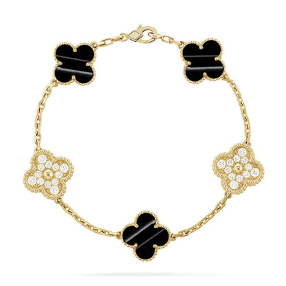 [Glow Jewelry] CLOVER 5 MOTIF PULSAR STONE BRACELET COLLECTION