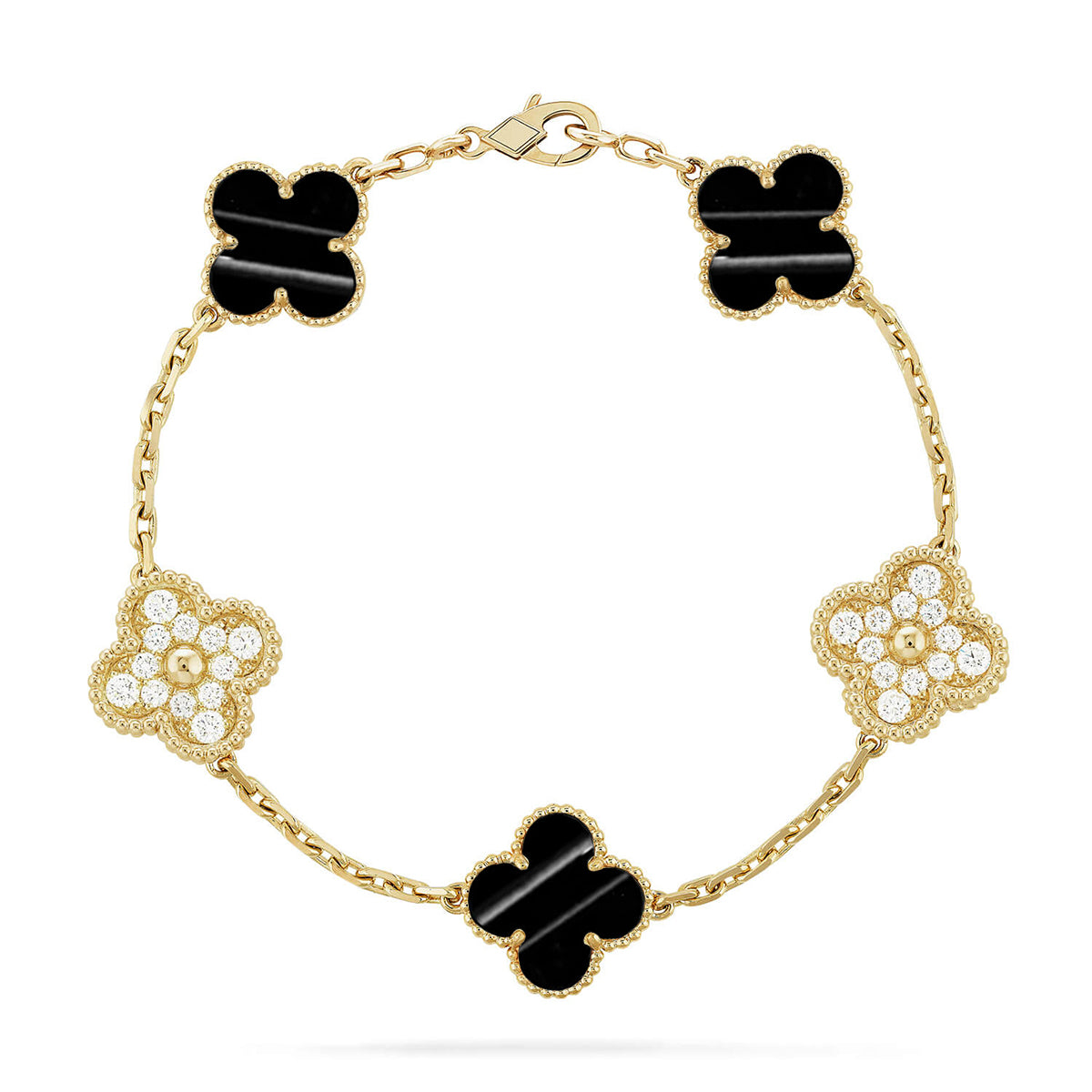[Glow Jewelry]New  CLOVER 5 MOTIF PULSAR STONE BRACELET COLLECTION