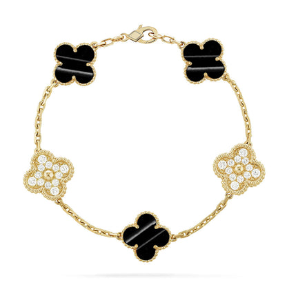 [Glow Jewelry]New  CLOVER 5 MOTIF PULSAR STONE BRACELET COLLECTION