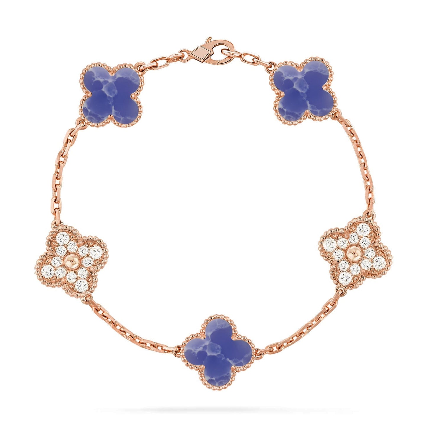 [Glow Jewelry]New CLOVER 5 MOTIF BLUE VEINS BRACELET COLLECTION
