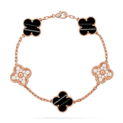 [Glow Jewelry]New  CLOVER 5 MOTIF PULSAR STONE BRACELET COLLECTION