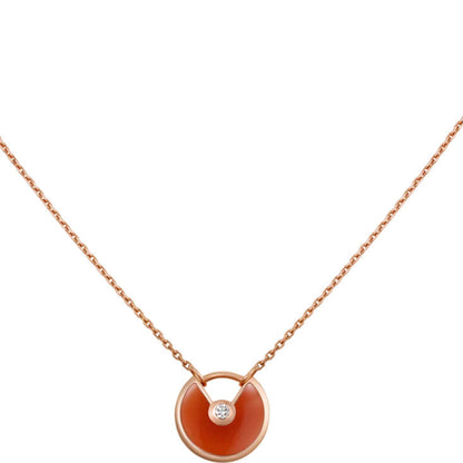 [Glow Jewelry]AMULETTE GOLD CARNELIAN ONYX NECKLACE