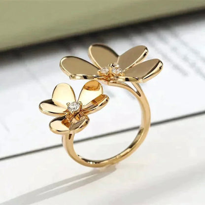 ¡®Glow Jewelry¡¯CLOVER COMOS GOLD DIAMOND RING