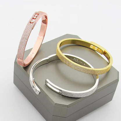 [Glow Jewelry]Move Noa Full Pavé Diamond Bangle Bracelet