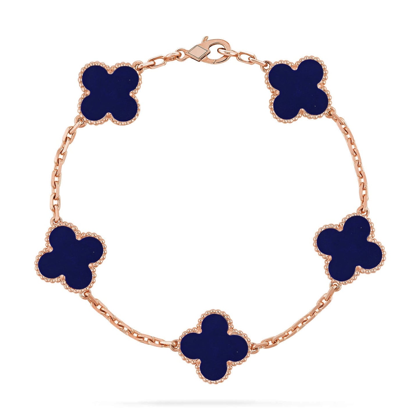 [Glow Jewelry]New CLOVER 5 MOTIF LAPIS LAZULI BRACELET COLLECTION