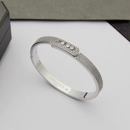 [Glow Jewelry]Move Noa Full Pavé Diamond Bangle Bracelet