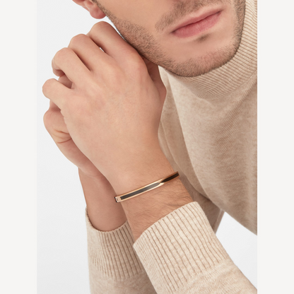 [Glow Jewelry]ZERO 1 PINK GOLD WITH BLACK CERAMIC BRACELET