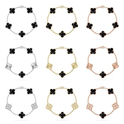 [Glow Jewelry]New  CLOVER 5 MOTIF PULSAR STONE BRACELET COLLECTION