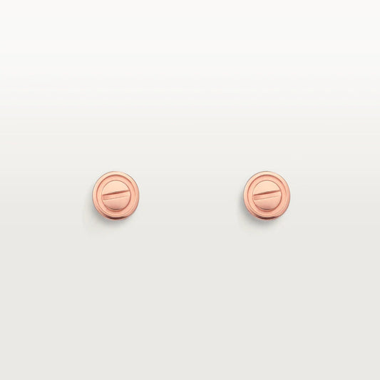 [Glow Jewelry]LOVE EARRINGS PINK GOLD 10MM