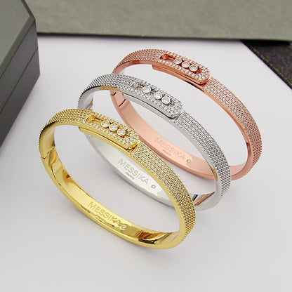 [Glow Jewelry]Move Noa Full Pavé Diamond Bangle Bracelet