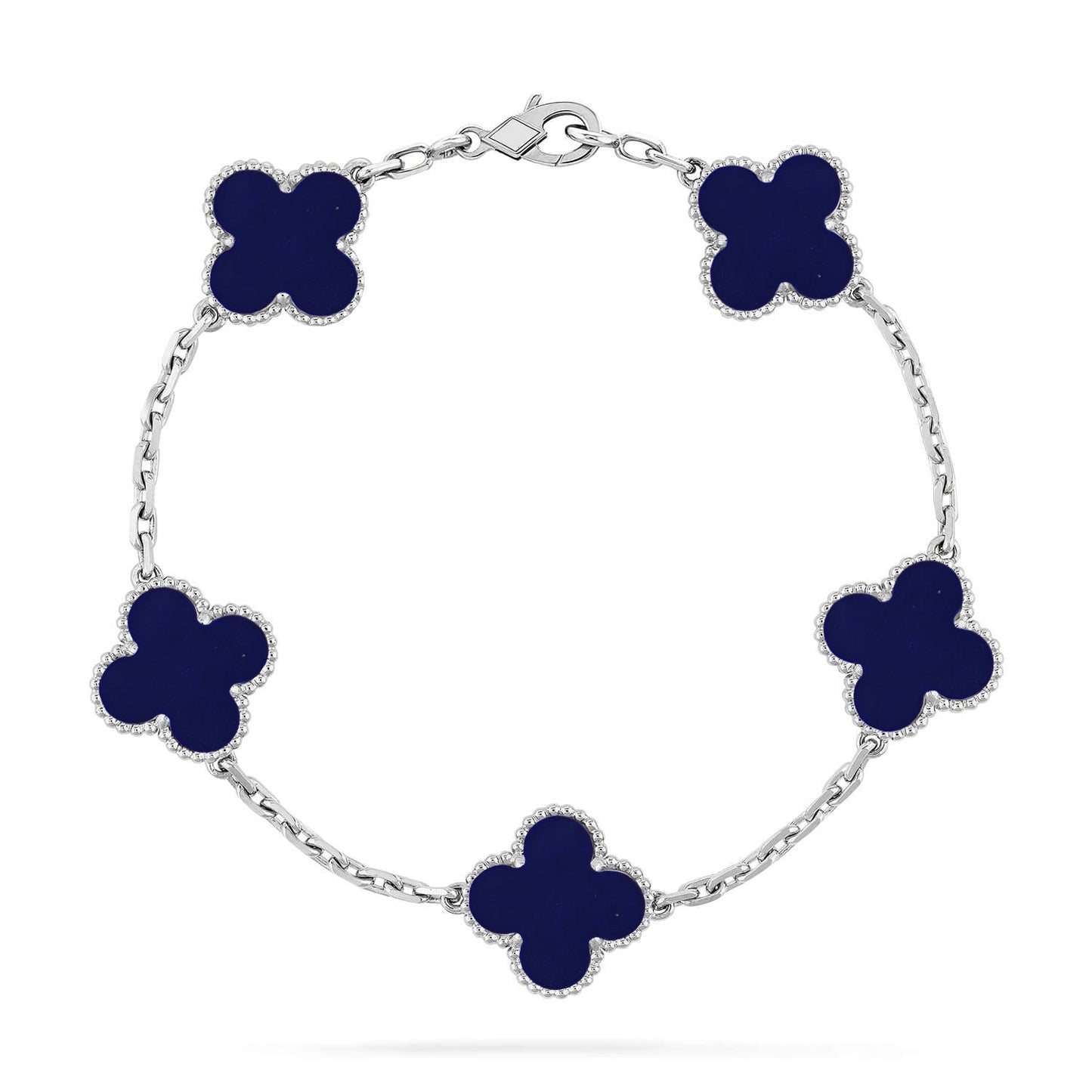 [Glow Jewelry]CLOVER 5 MOTIF LAPIS LAZULI BRACELET COLLECTION