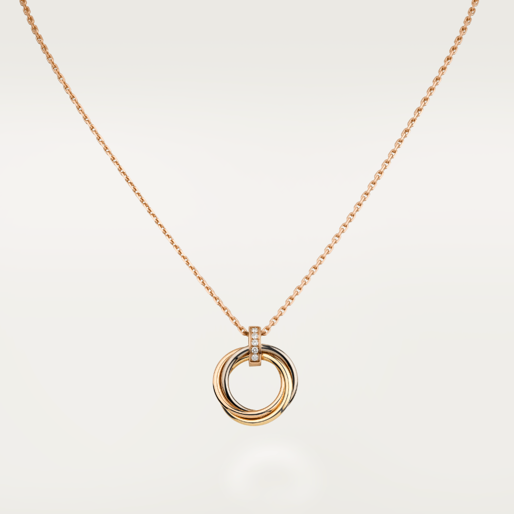 ¡®Glow Jewelry¡¯TRINITY NECKLACE GOLD  DIAMONDS