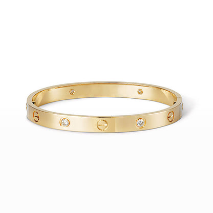 [Glow Jewelry]LOVE BRACELET 6.1MM 4 DIAMONDS