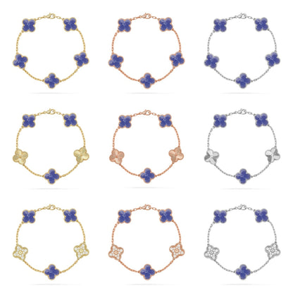 [Glow Jewelry]New CLOVER 5 MOTIF BLUE VEINS BRACELET COLLECTION