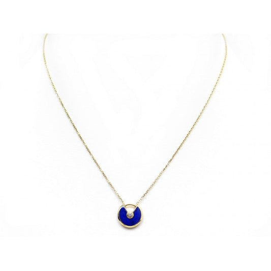 [Glow Jewelry]AMULETTE ROSE GOLD AGATE NECKLACE