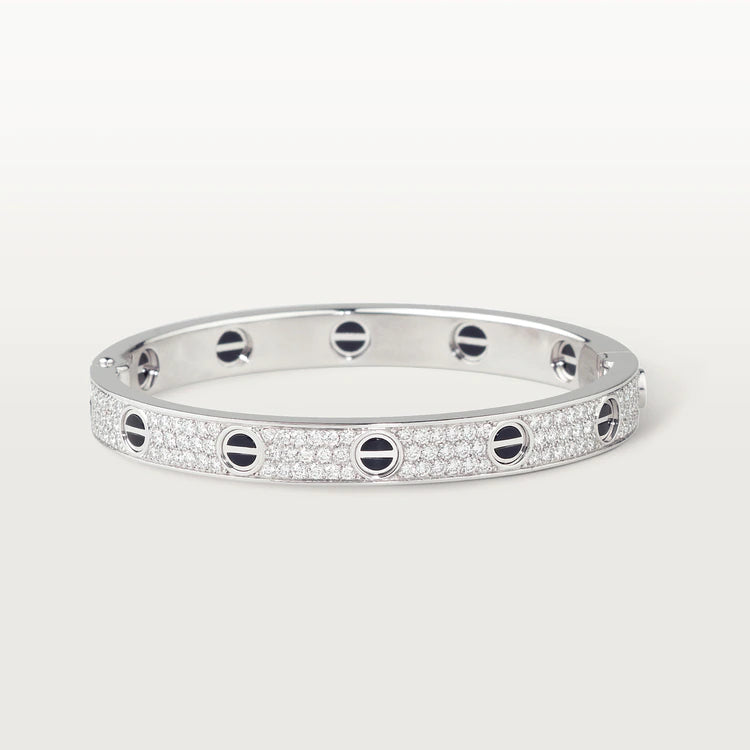 ¡®Glow Jewelry¡¯LOVE BRACELET 6.1MM DIAMOND-PAVED CERAMIC