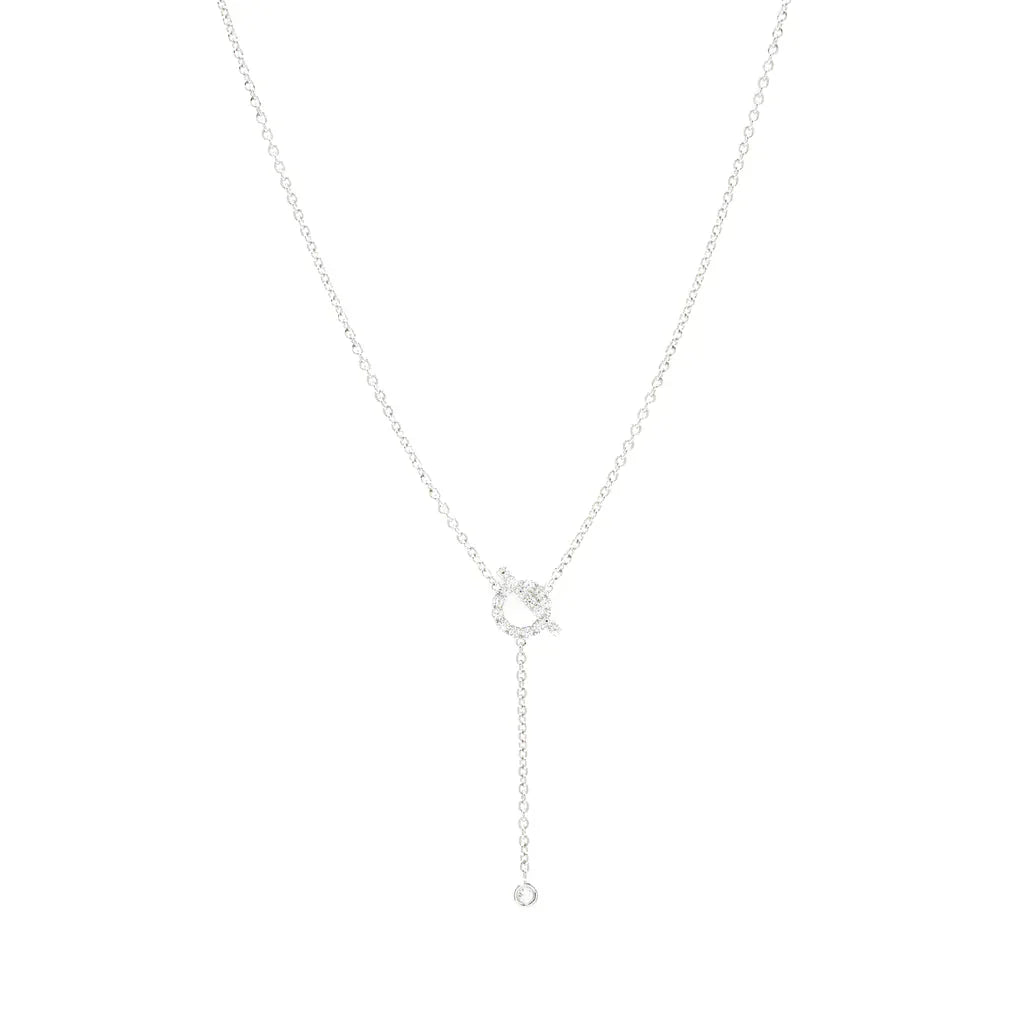 ¡®Glow Jewelry¡¯FINESSE SILVER DIAMOND NECKLACE