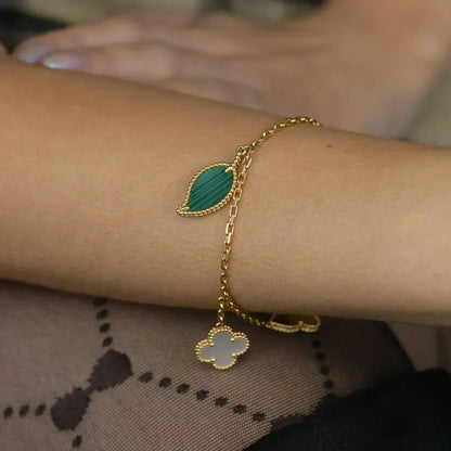 ¡®Glow Jewelry¡¯LUCKY SPRING 5 MOTIF GOLD BRACELET