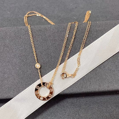 ¡®Glow Jewelry¡¯LOVE NECKLACE 16MM 2 DIAMONDS