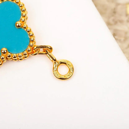 [Glow Jewelry]New  CLOVER 5 MOTIF TURQUOISE BRACELET COLLECTION