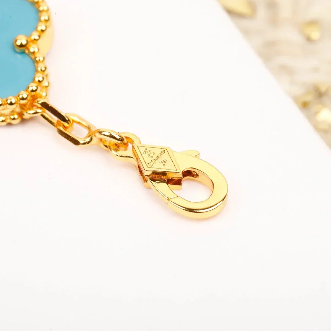 [Glow Jewelry]New  CLOVER 5 MOTIF TURQUOISE BRACELET COLLECTION