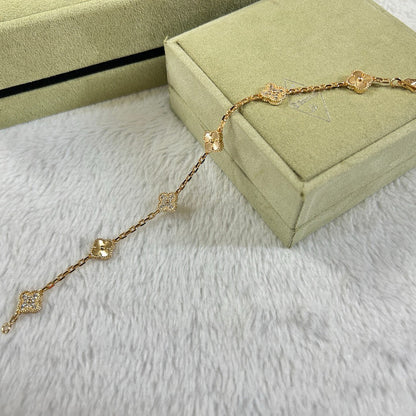 [¡®Glow Jewelry¡¯]CLOVER 6 MOTIF DIAMOND LASER BRACELET