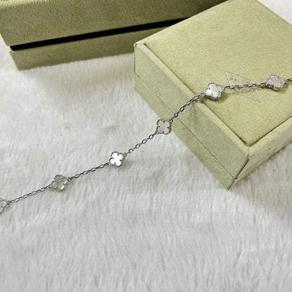 [¡®Glow Jewelry¡¯]CLOVER 6 MOTIF WHITE MOP BRACELET