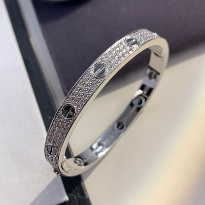 ¡®Glow Jewelry¡¯LOVE BRACELET 6.1MM DIAMOND-PAVED CERAMIC