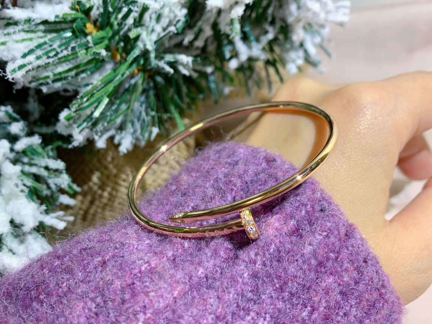 [Glow Jewelry]JUSTE BRACELET 2.5MM DIAMONDS