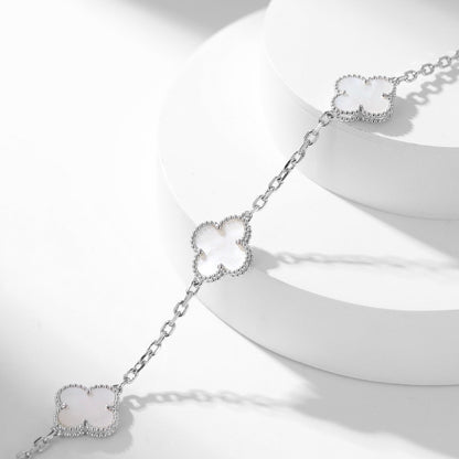 ¡®Glow Jewelry¡¯CLOVER 10 MOTIFS WHITE MOTHER OF PEARL NECKLACE