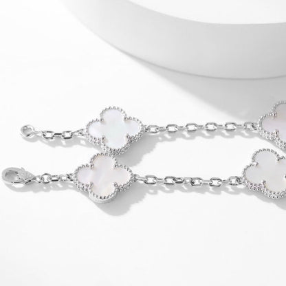 ¡®Glow Jewelry¡¯CLOVER 10 MOTIFS WHITE MOTHER OF PEARL NECKLACE