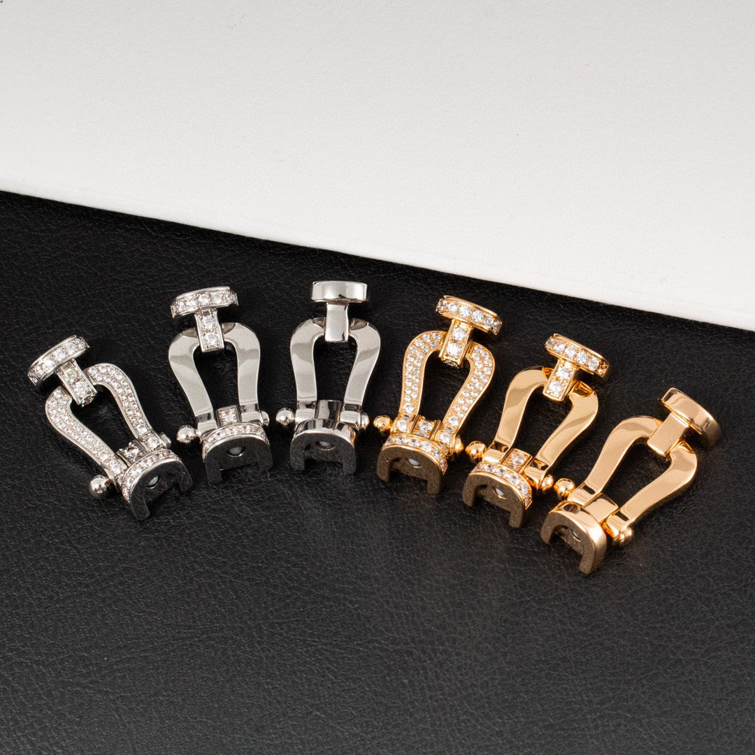 ¡®Glow Jewelry¡¯FORCE LARGE HORSESHOE FULL DIAMOND BRACELET GOLD