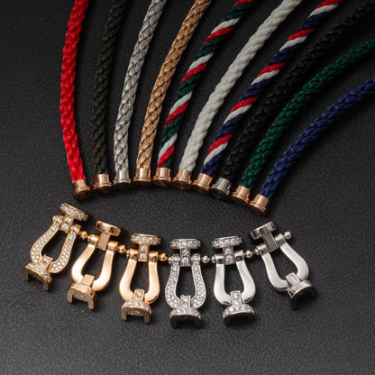 ¡®Glow Jewelry¡¯FORCE LARGE HORSESHOE FULL DIAMOND BRACELET ROSE GOLD
