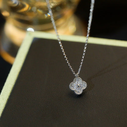 ¡®Glow Jewelry¡¯CLOVER MINI 9.5MM PENDANT DIAMOND NECKLACE