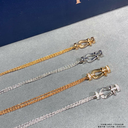 ¡®Glow Jewelry¡¯FORCE SMALL HORSESHOE  DIAMOND CHAIN ROPE BRACELET