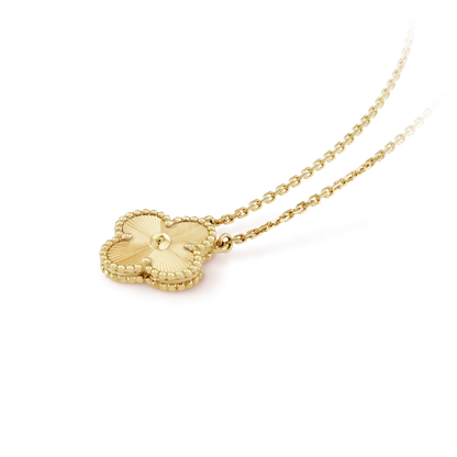 ¡®Glow Jewelry¡¯CLOVER 15MM LASER NECKLACE