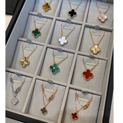 ¡®Glow Jewelry¡¯CLOVER 15MM LASER NECKLACE