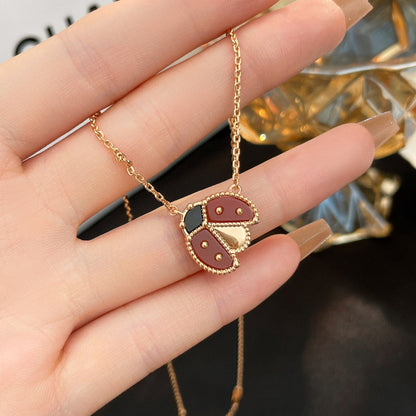 ¡®Glow Jewelry¡¯LUCKY  CARNELIANS LADYBUG NECKLACE
