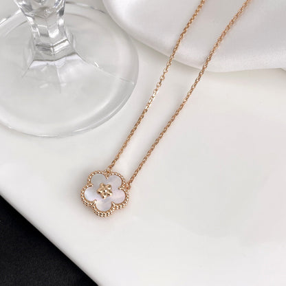 ¡®Glow Jewelry¡¯LUCKY  WHITE MOP  PLUM BLOSSOM NECKLACE