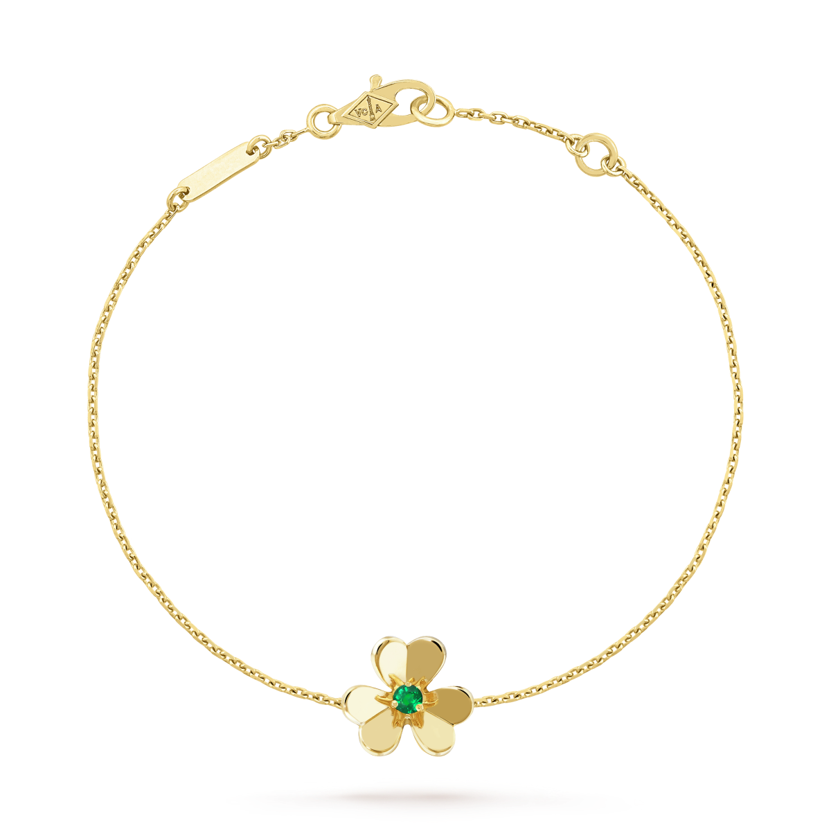 ¡®Glow Jewelry¡¯FRIVOLE GOLD FLOWER PINK MALACHITE BRACELET