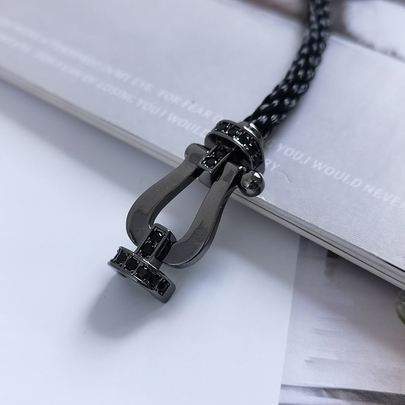 ¡®Glow Jewelry¡¯FORCE LARGE SERIES HORSESHOE BLACK SAMURAI BRACELET