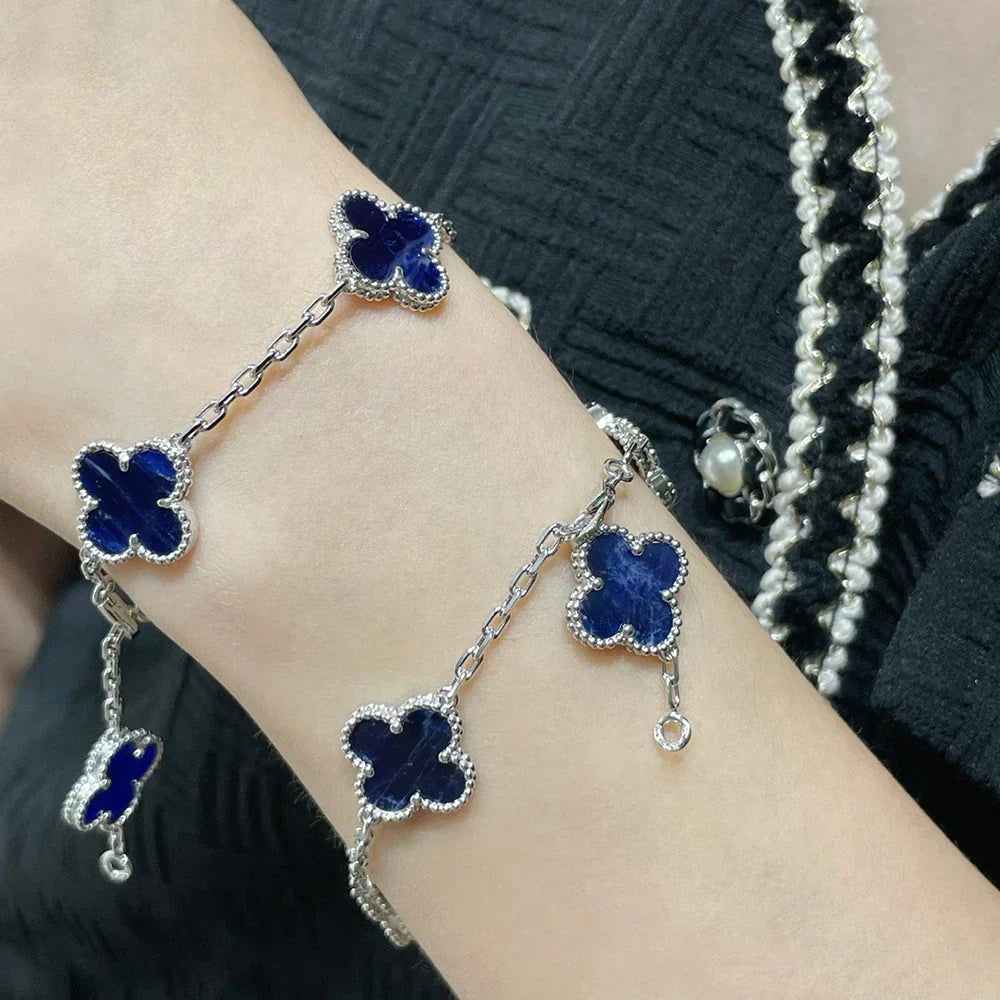 [Glow Jewelry]New CLOVER 5 MOTIF PIETERSITE BRACELET COLLECTION