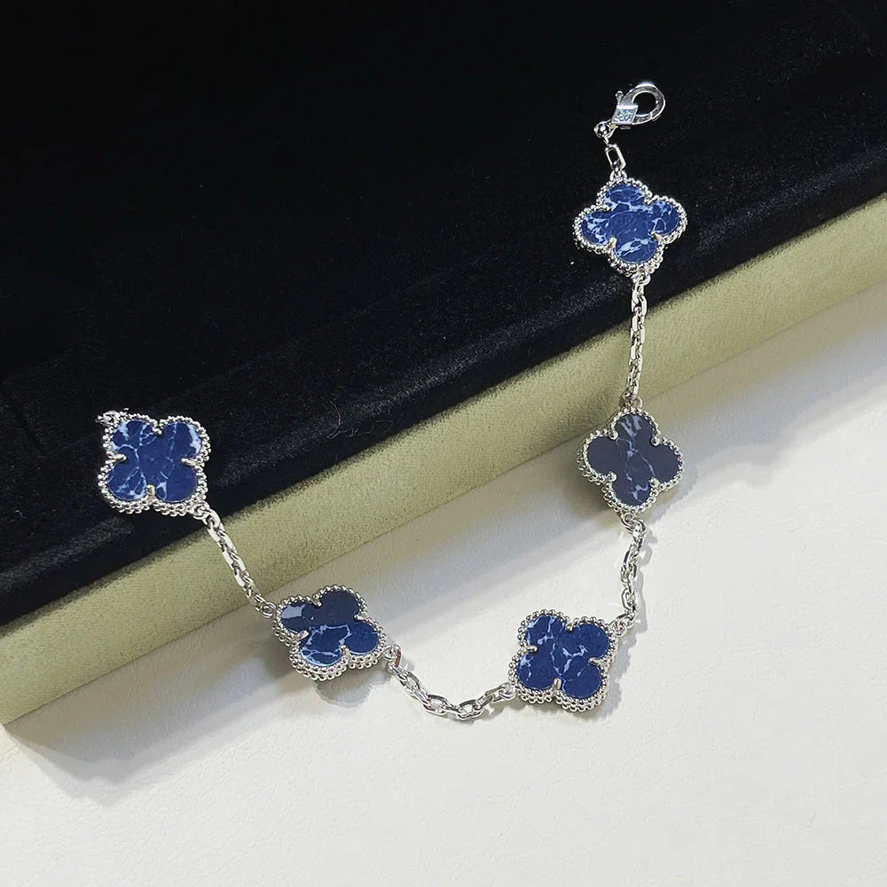 [Glow Jewelry]New CLOVER 5 MOTIF PIETERSITE BRACELET COLLECTION